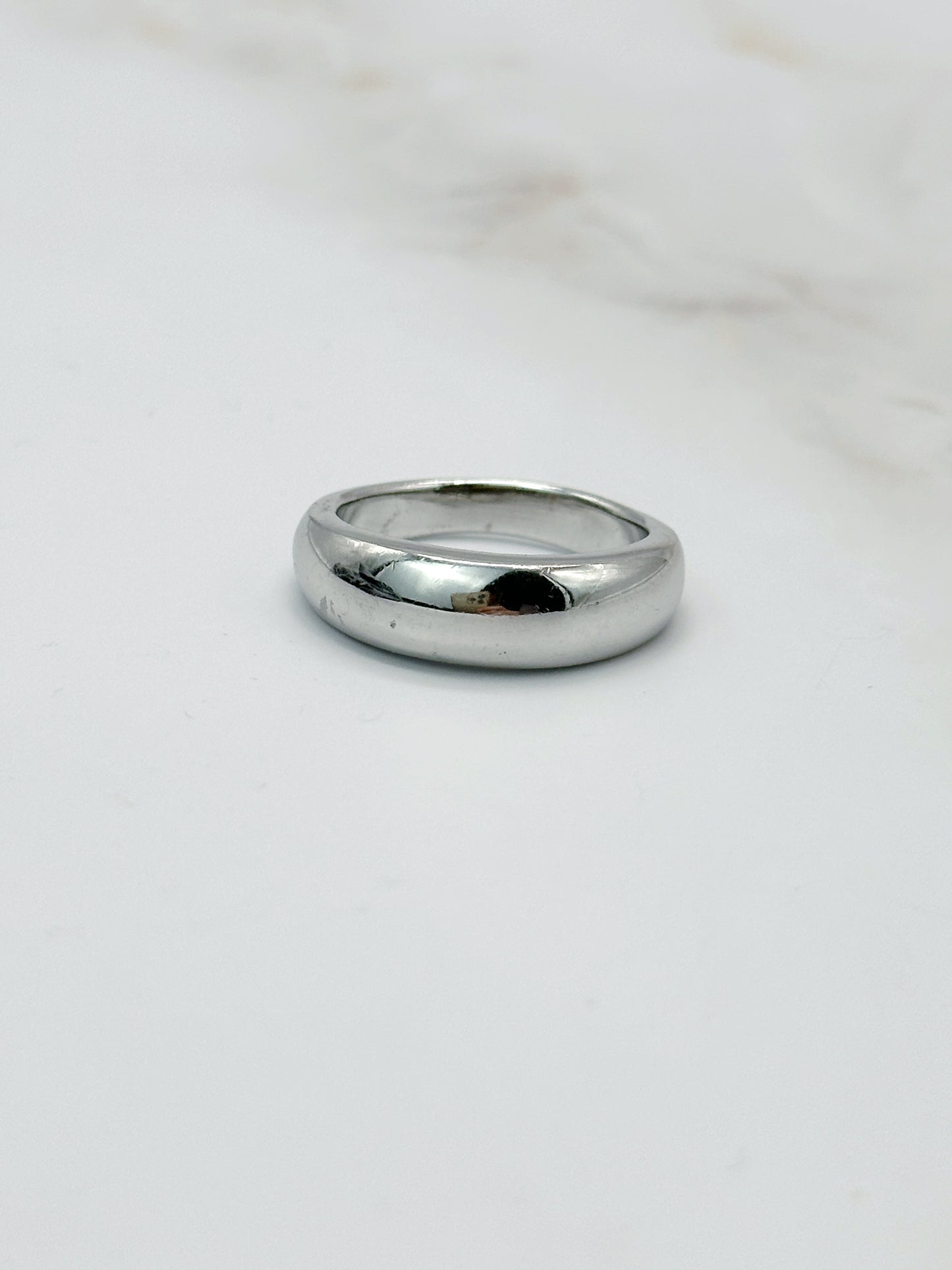 Schlichter Unisex Bandring aus 925 Silber