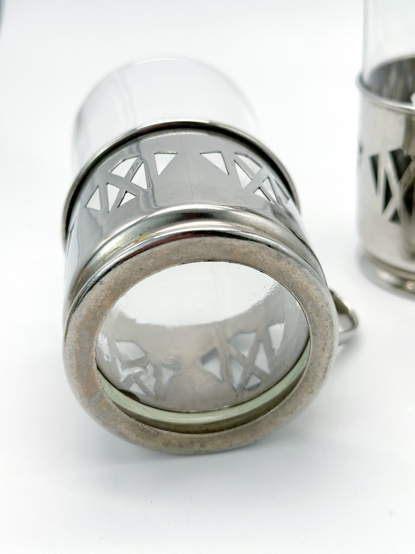 Set 2 Vintage Kaffeebereiter versilbert