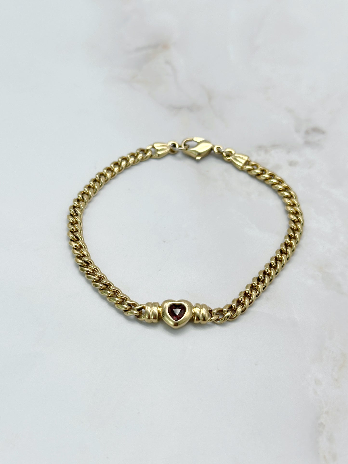 Vergoldetes Vintage Armband mit Herzmotiv