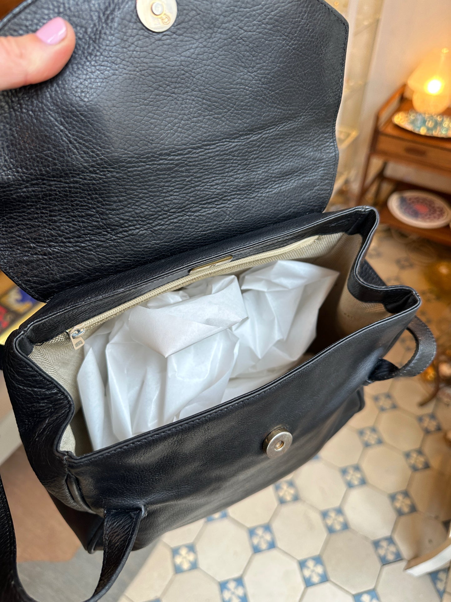 Vintage Handtasche von Etienne Aigner in Schwarz