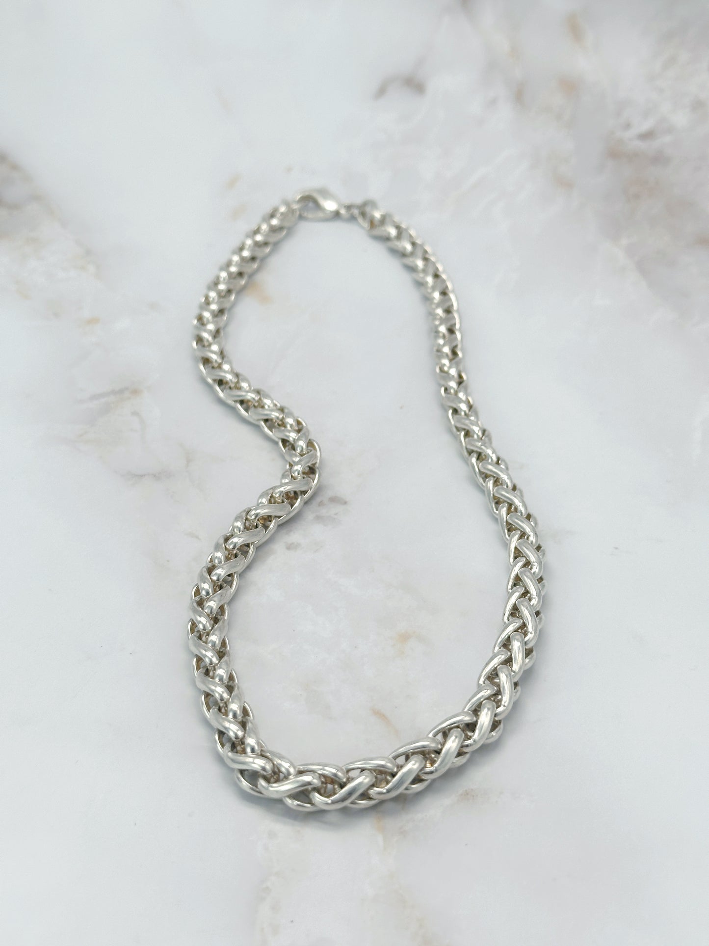 Klassische Gliederkette 925 Sterling Silber