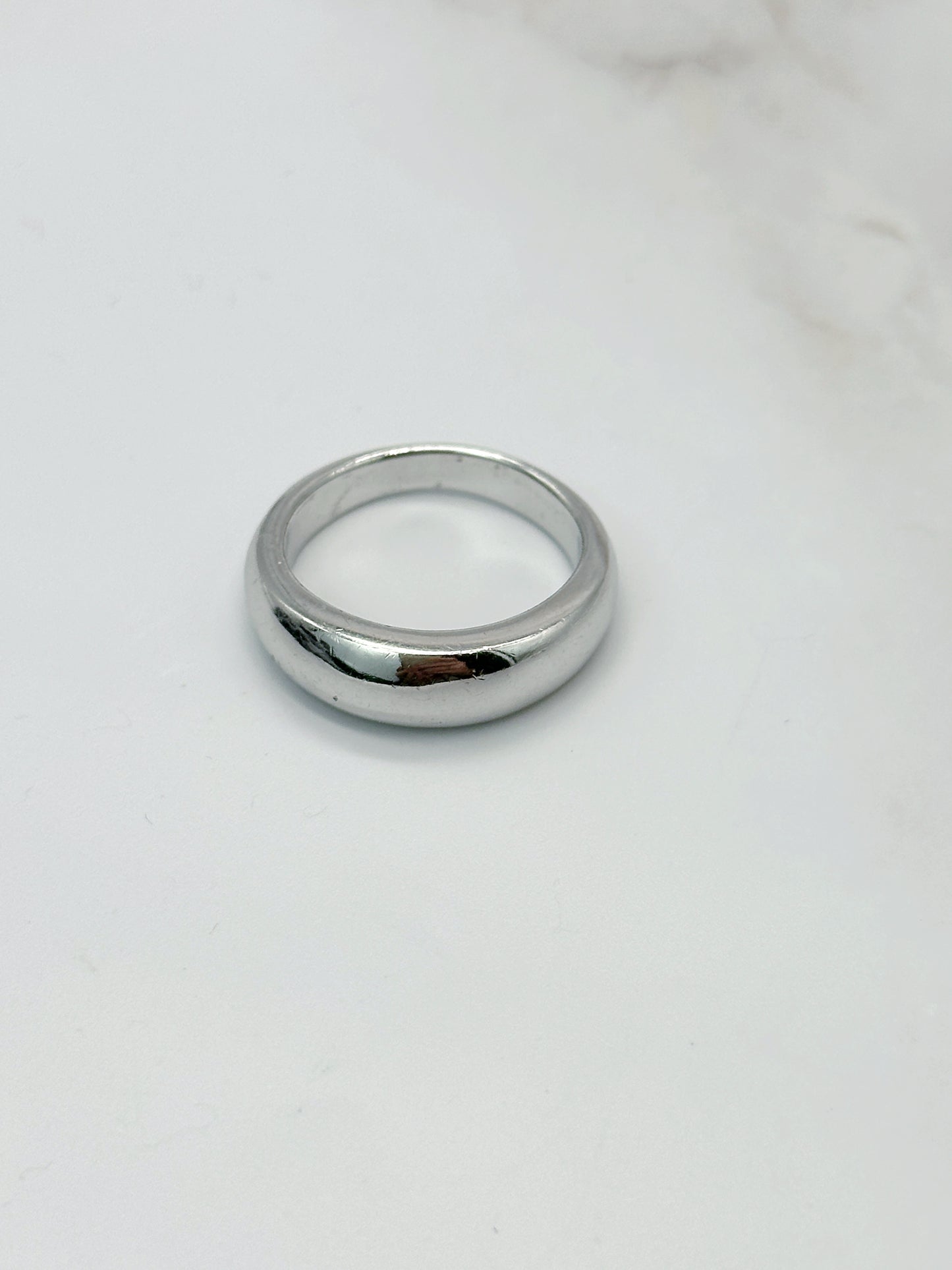 Schlichter Unisex Bandring aus 925 Silber