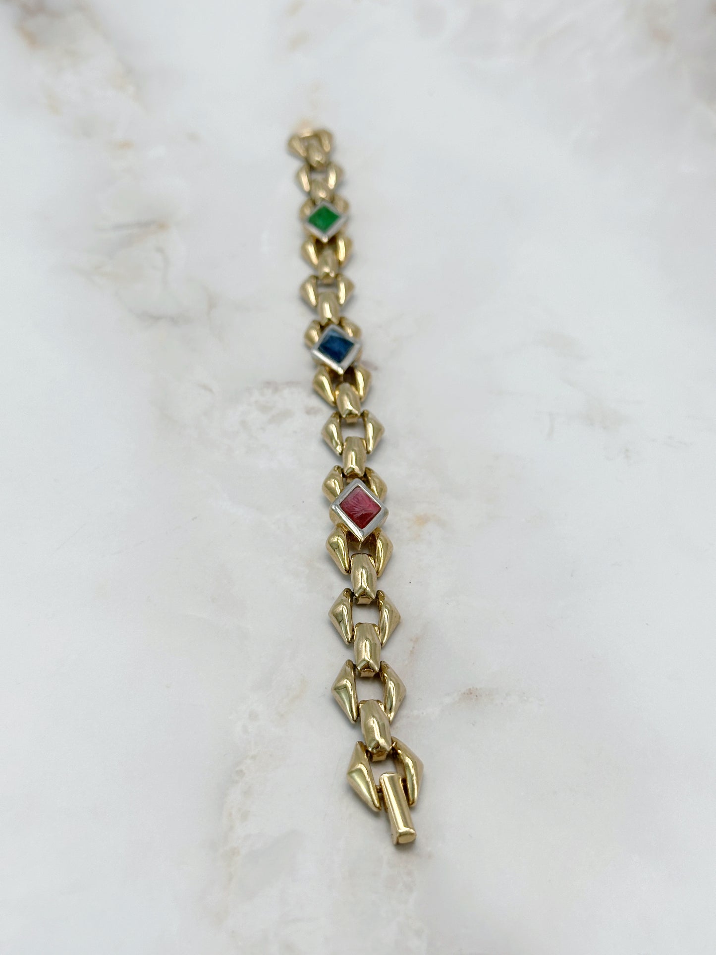 Vintage Armband mit Glaskristallen