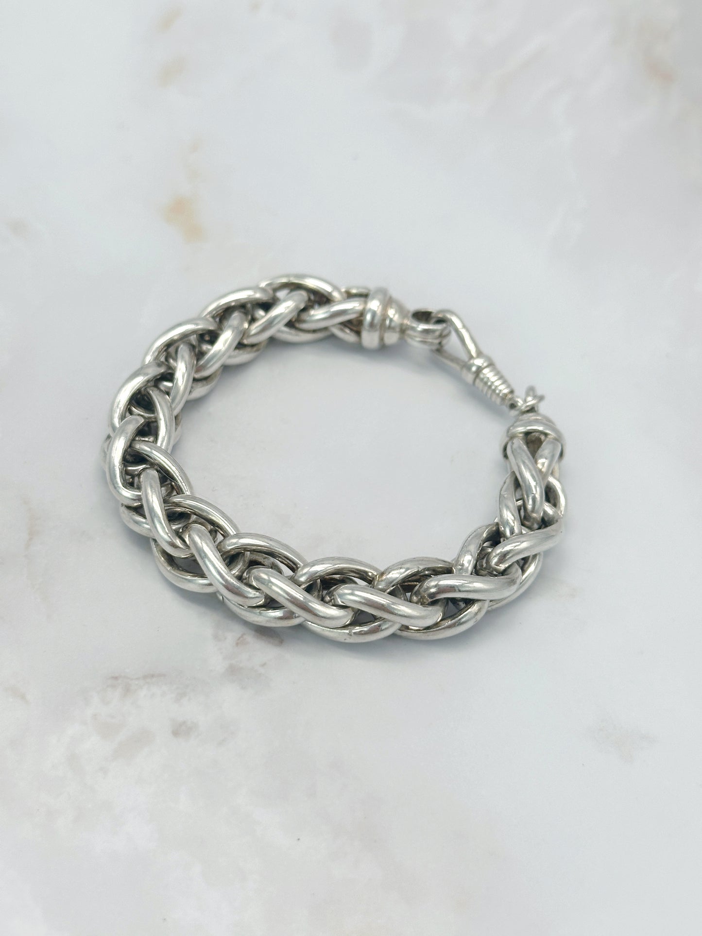 Vintage Gliederarmband 935 Silber