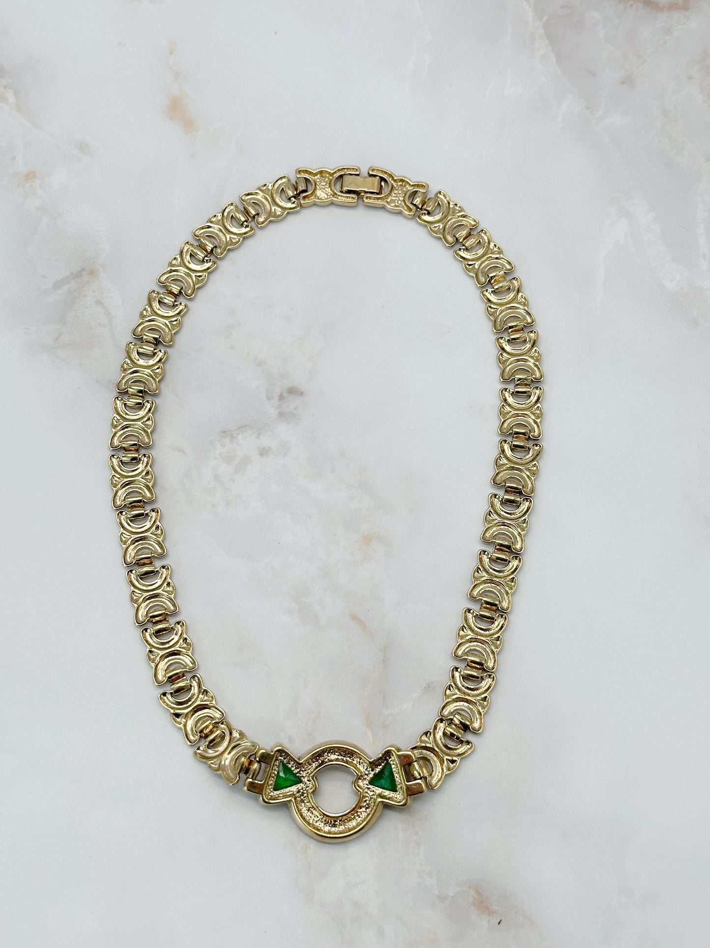 Vintage Collier mit Strass Akzent