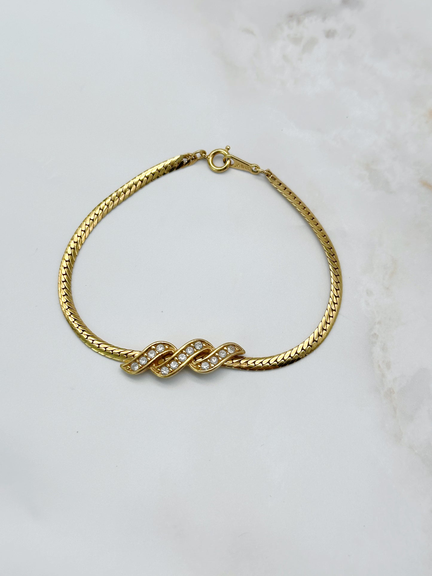 Zartes Vintage Armband mit Strass