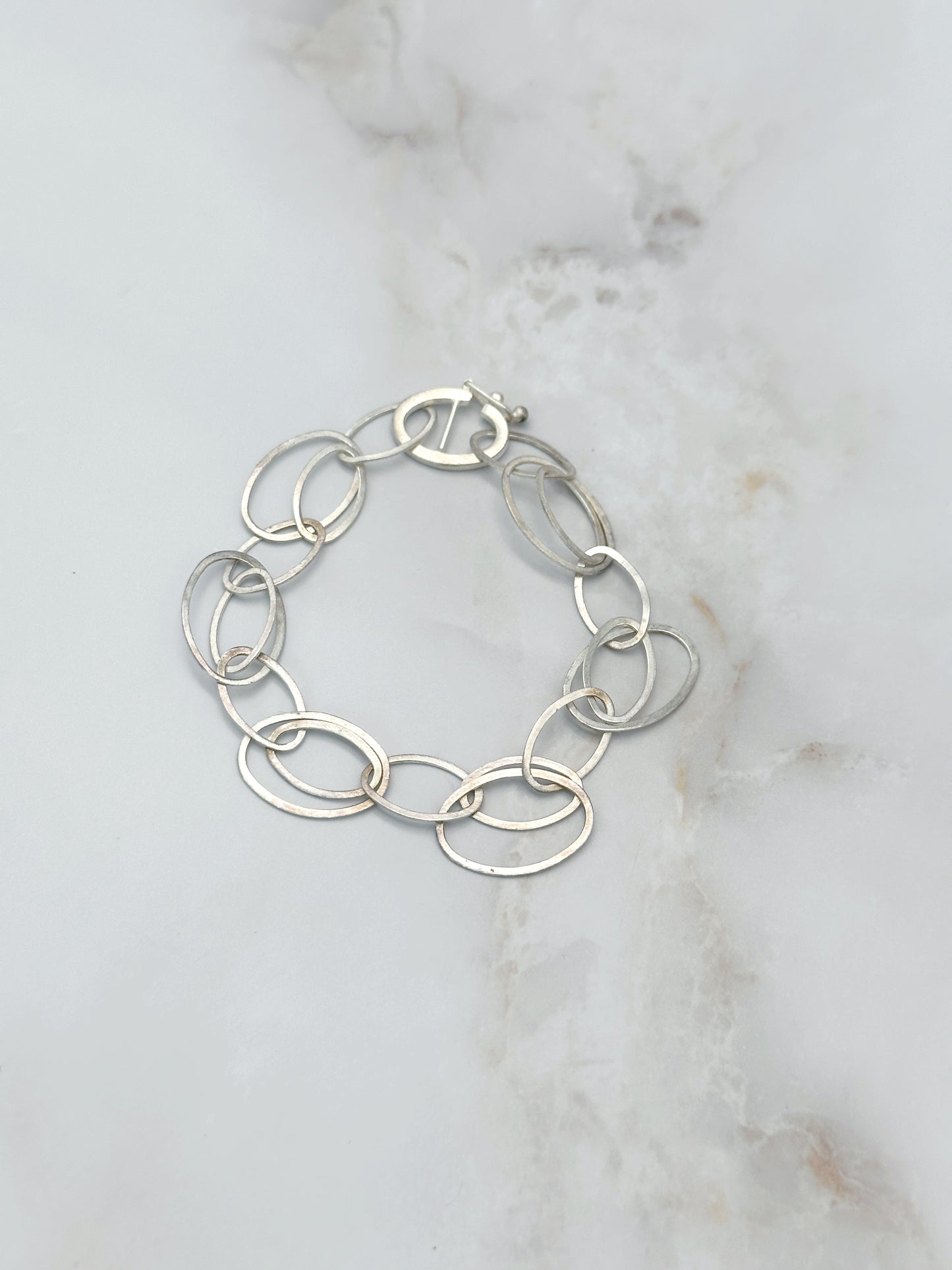 Feines Gliederarmband Silber