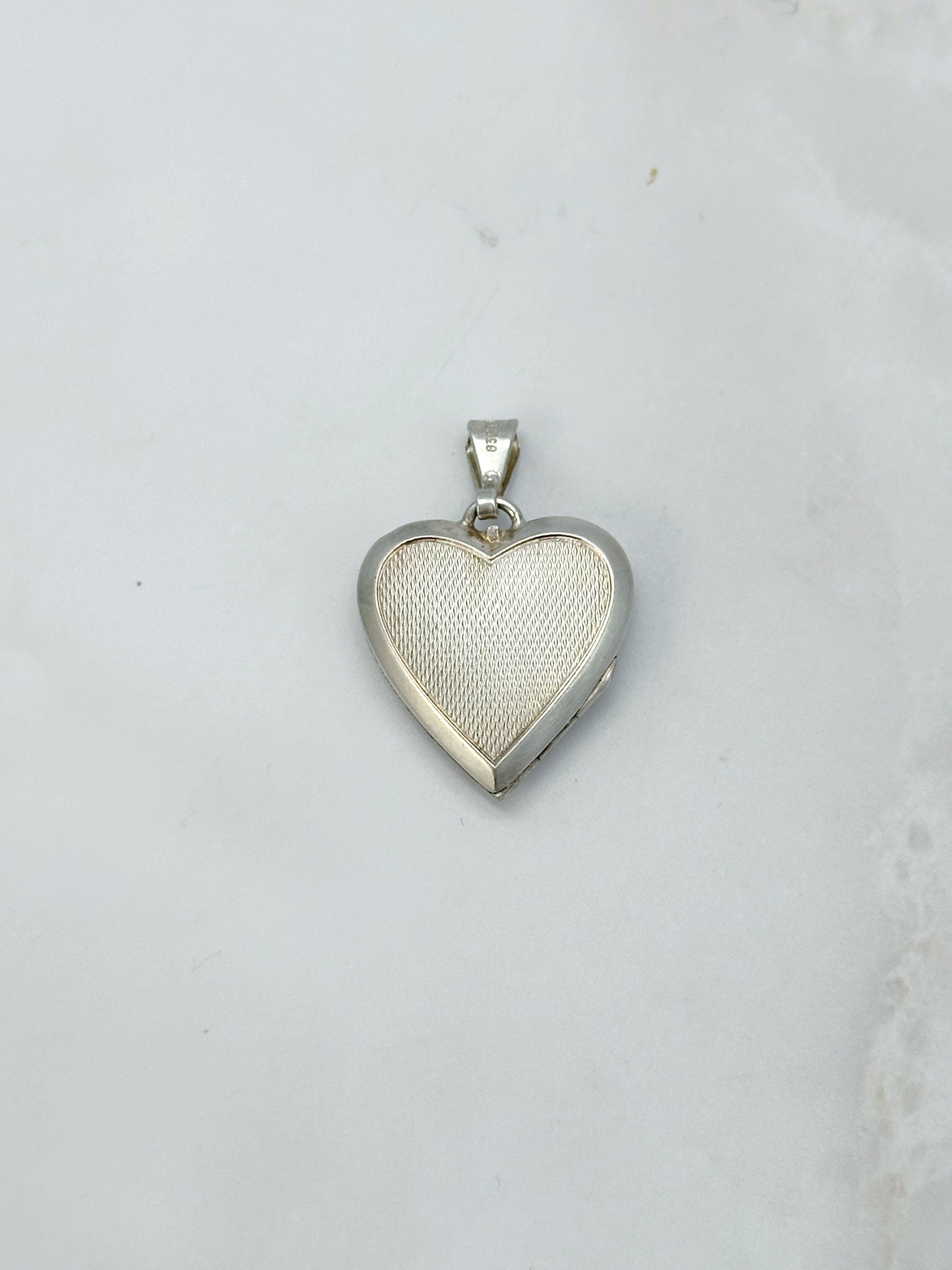 Vintage Medaillon Silber Perlmutt Aufklappbar