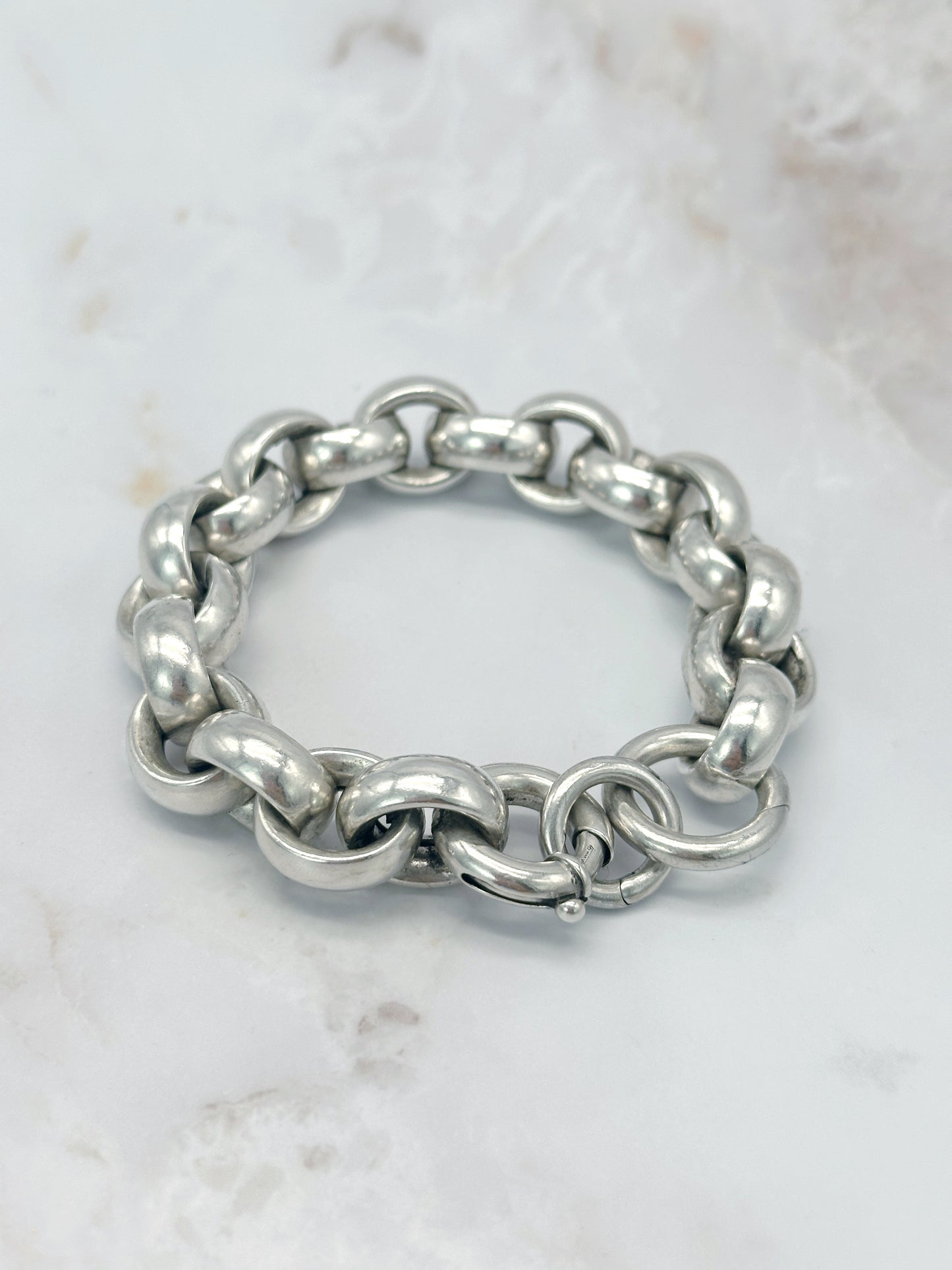 Massives Vintage Armband aus Silber