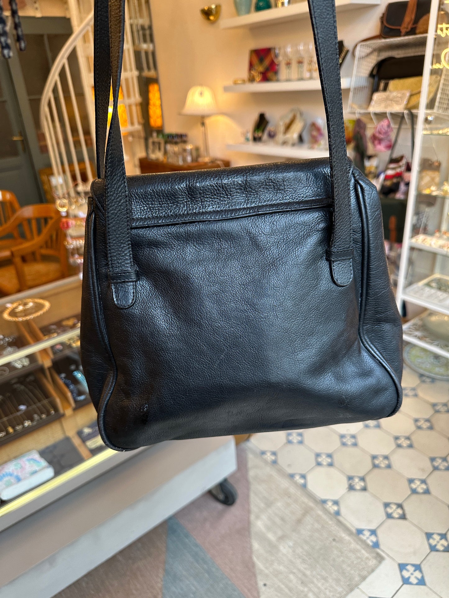Vintage Handtasche von Etienne Aigner in Schwarz