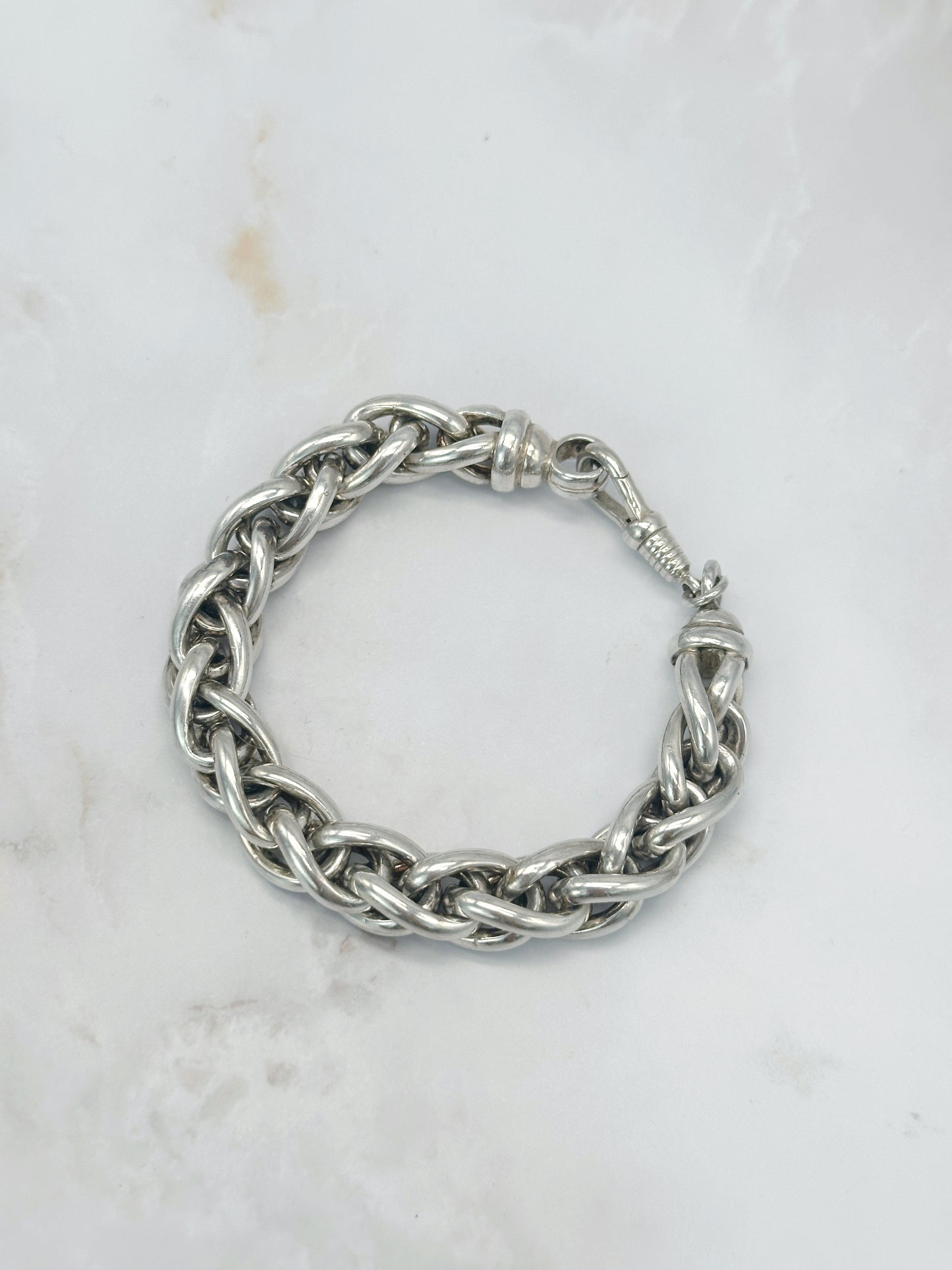 Vintage Gliederarmband 935 Silber