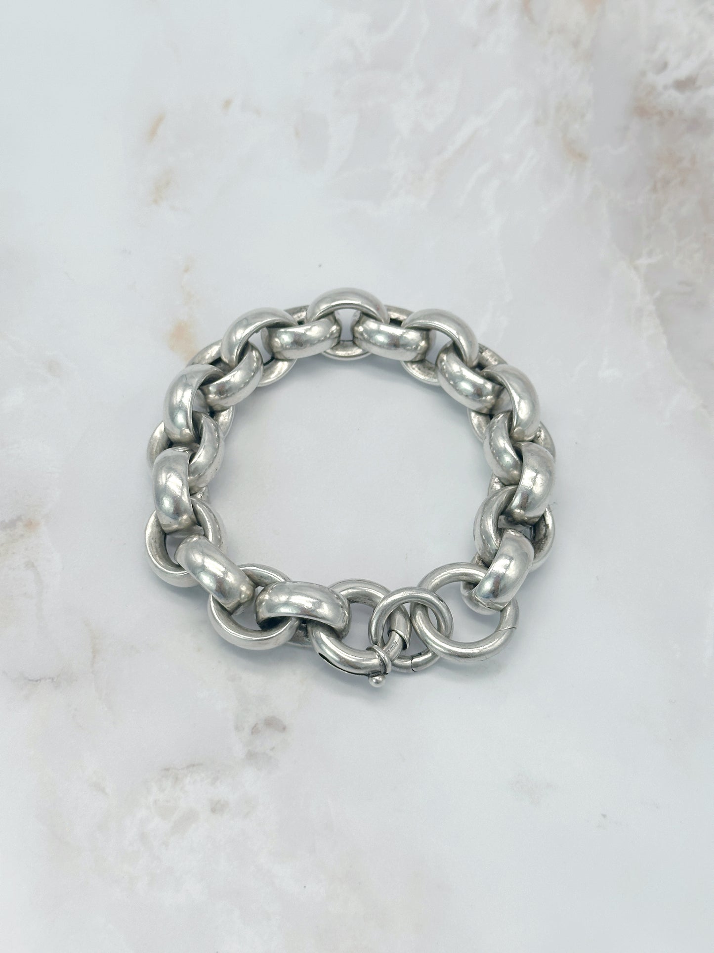 Massives Vintage Armband aus Silber
