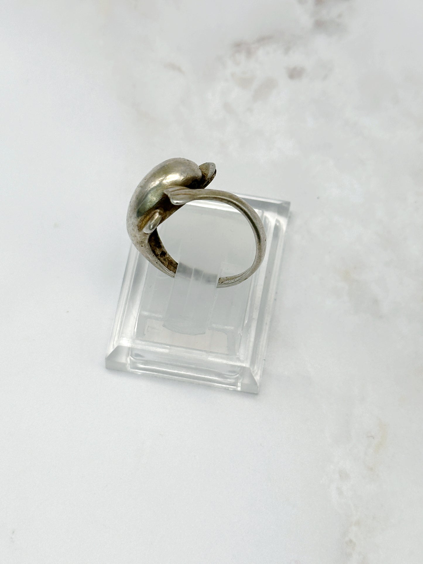 Silber Ring mit Delfin Motiv