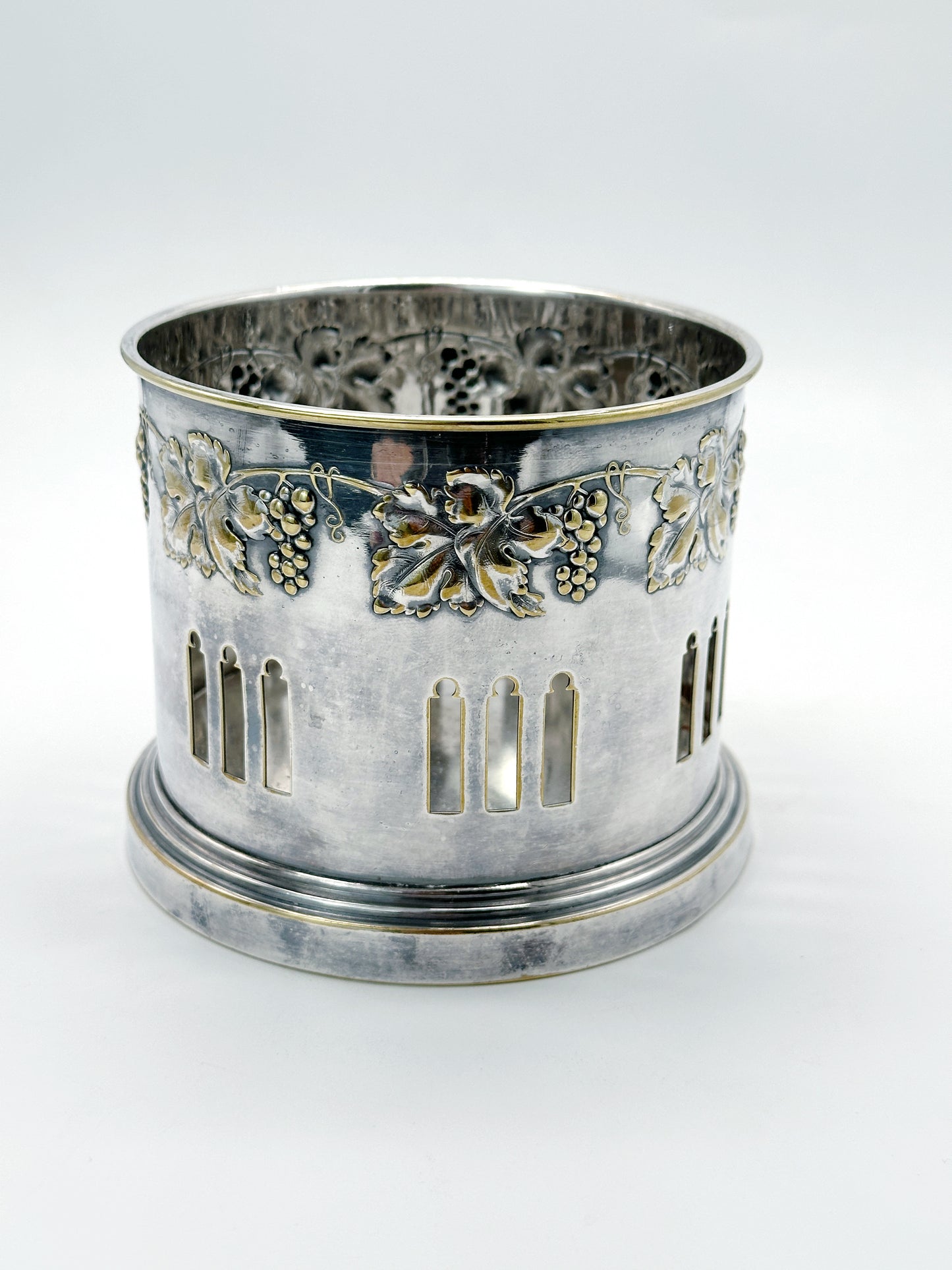Jugendstil Flaschenhalter Engelbert Kayser Versilbert