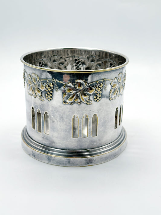 Jugendstil Flaschenhalter Engelbert Kayser Versilbert