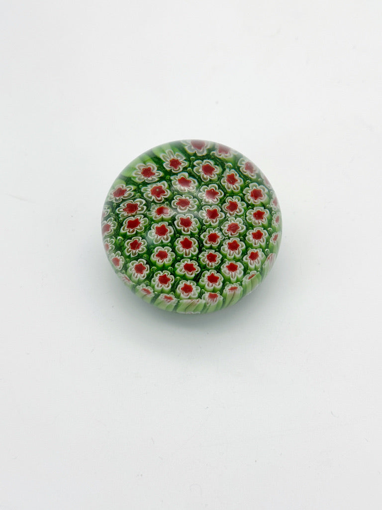 Paperweight mit Blumenmuster um 1930