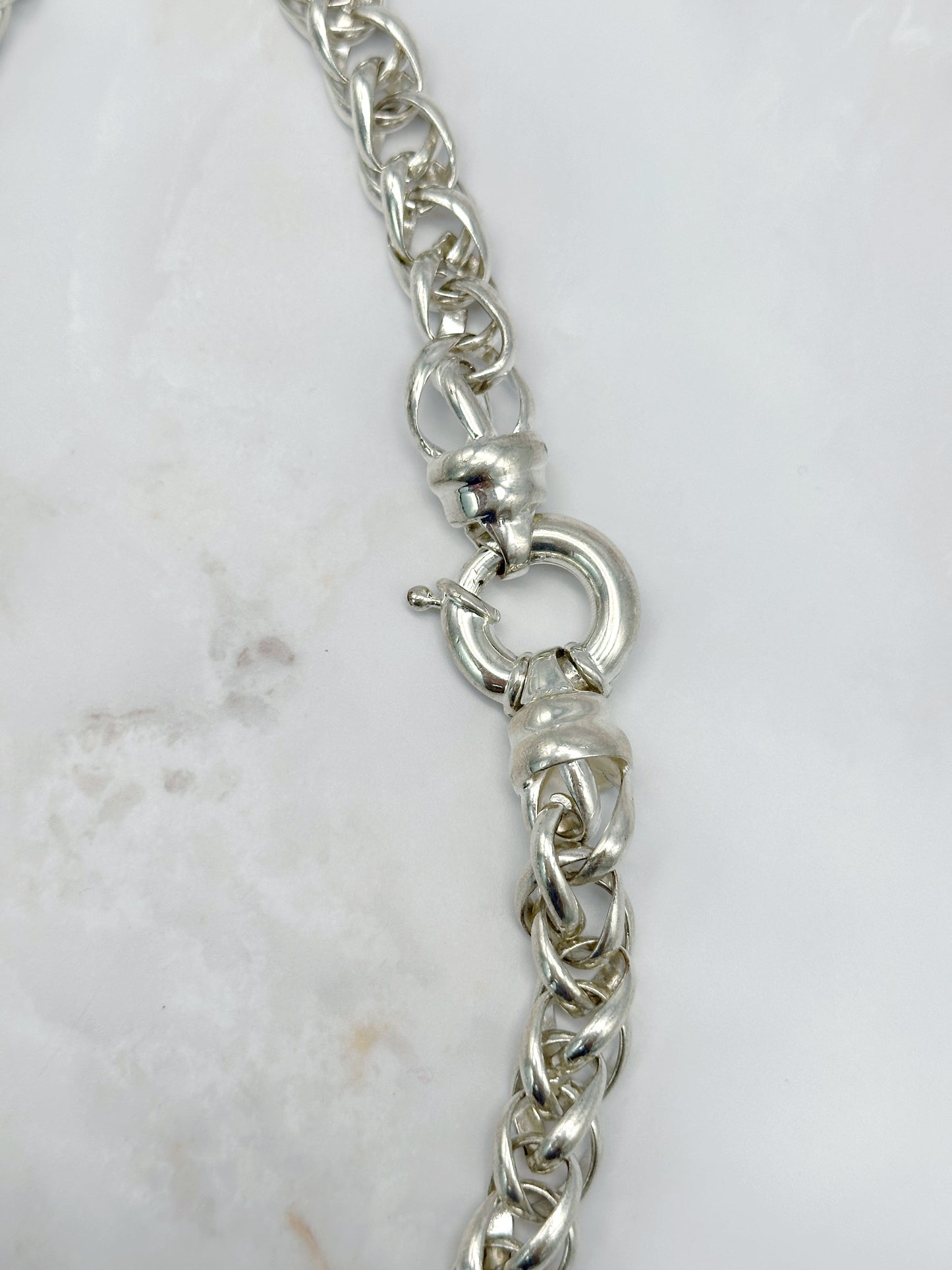 Vintage Gliederkette in Silber