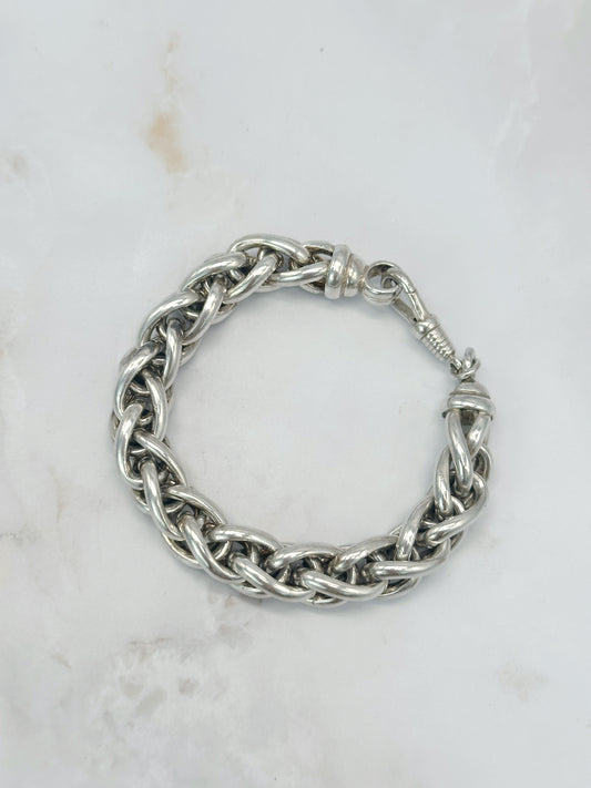 Vintage Gliederarmband 935 Silber