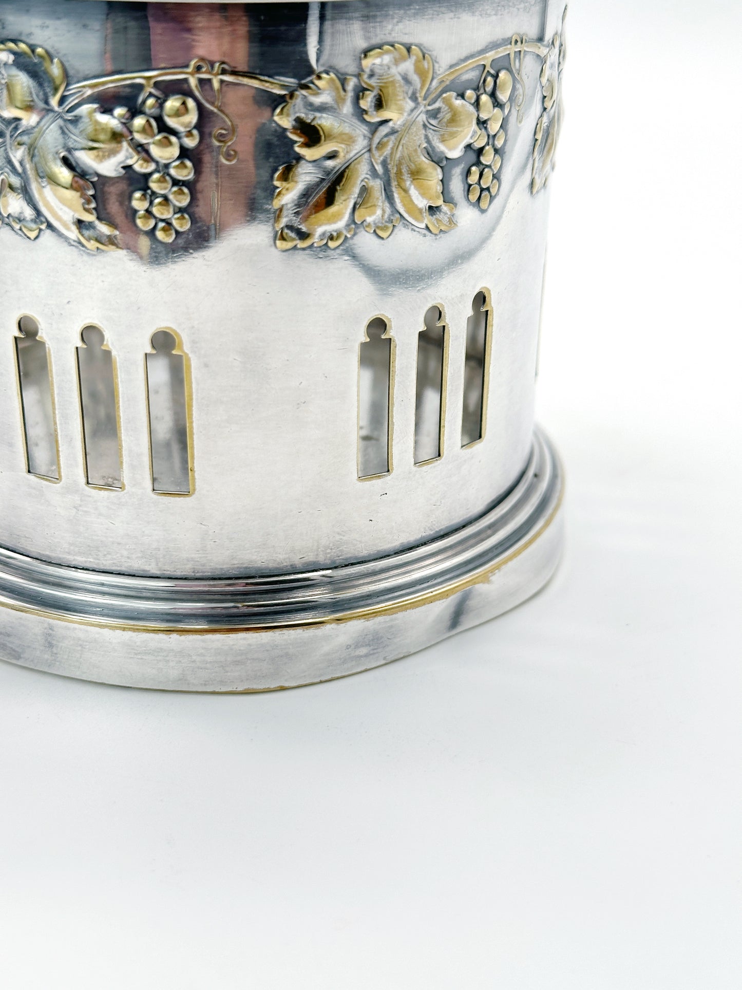 Jugendstil Flaschenhalter Engelbert Kayser Versilbert