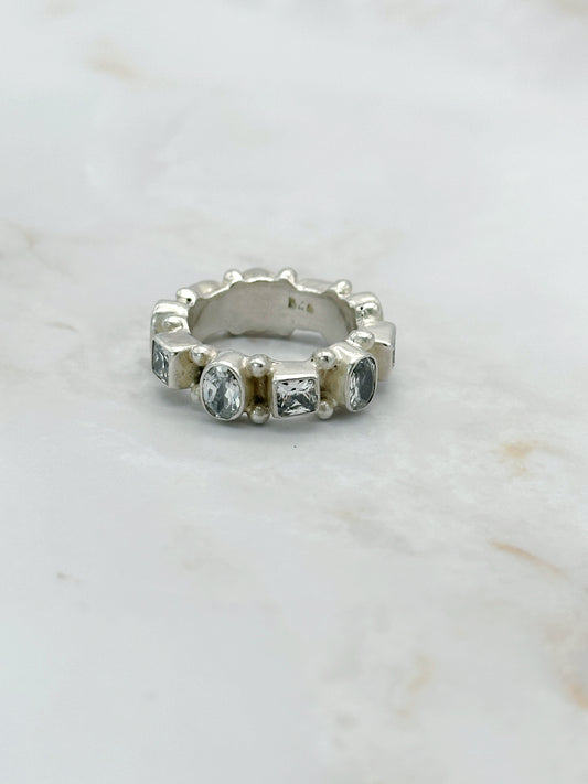 Ausgefallener chunky Silberring
