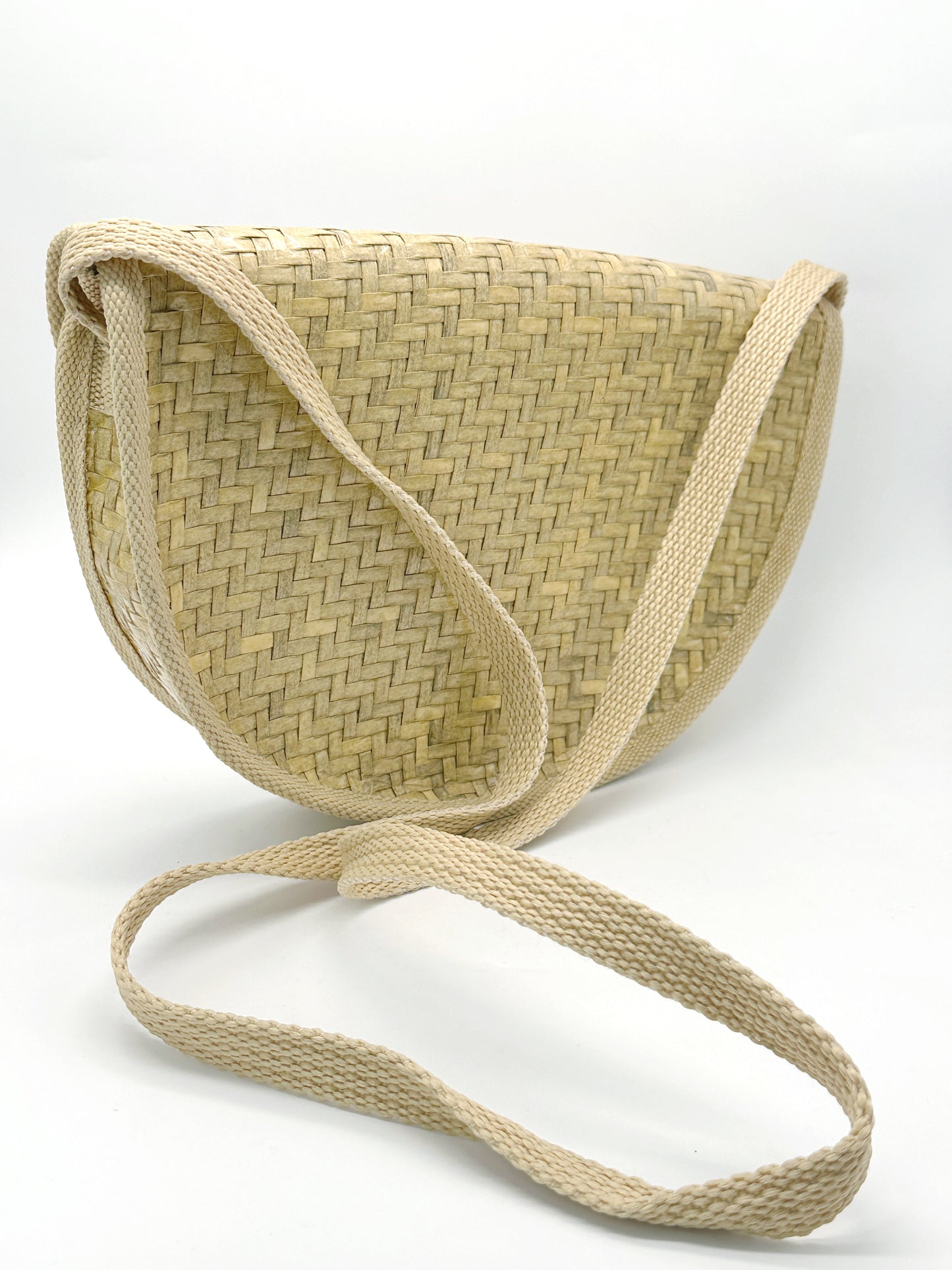 Vintage Crossbodybag aus Raffia