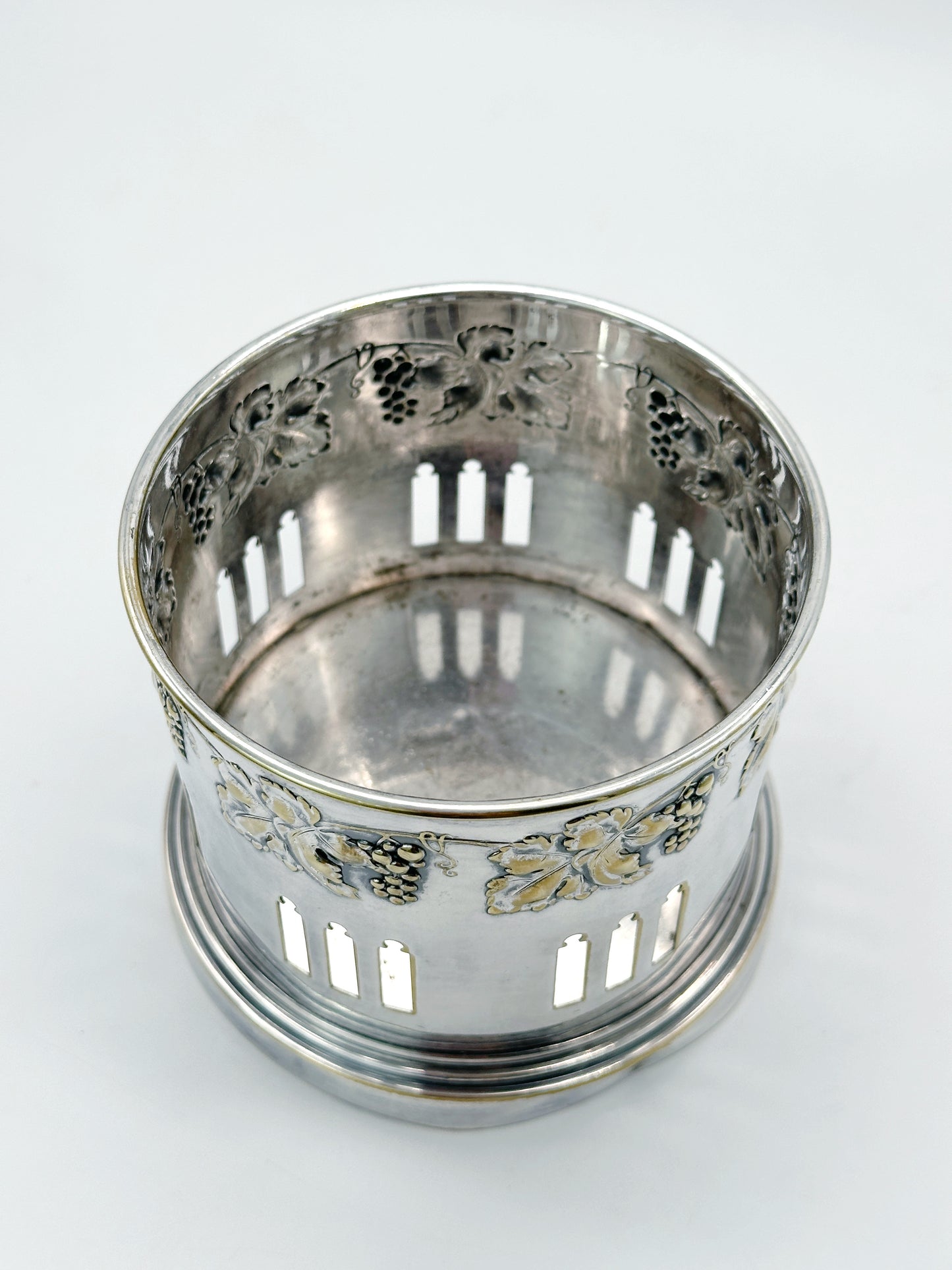 Jugendstil Flaschenhalter Engelbert Kayser Versilbert