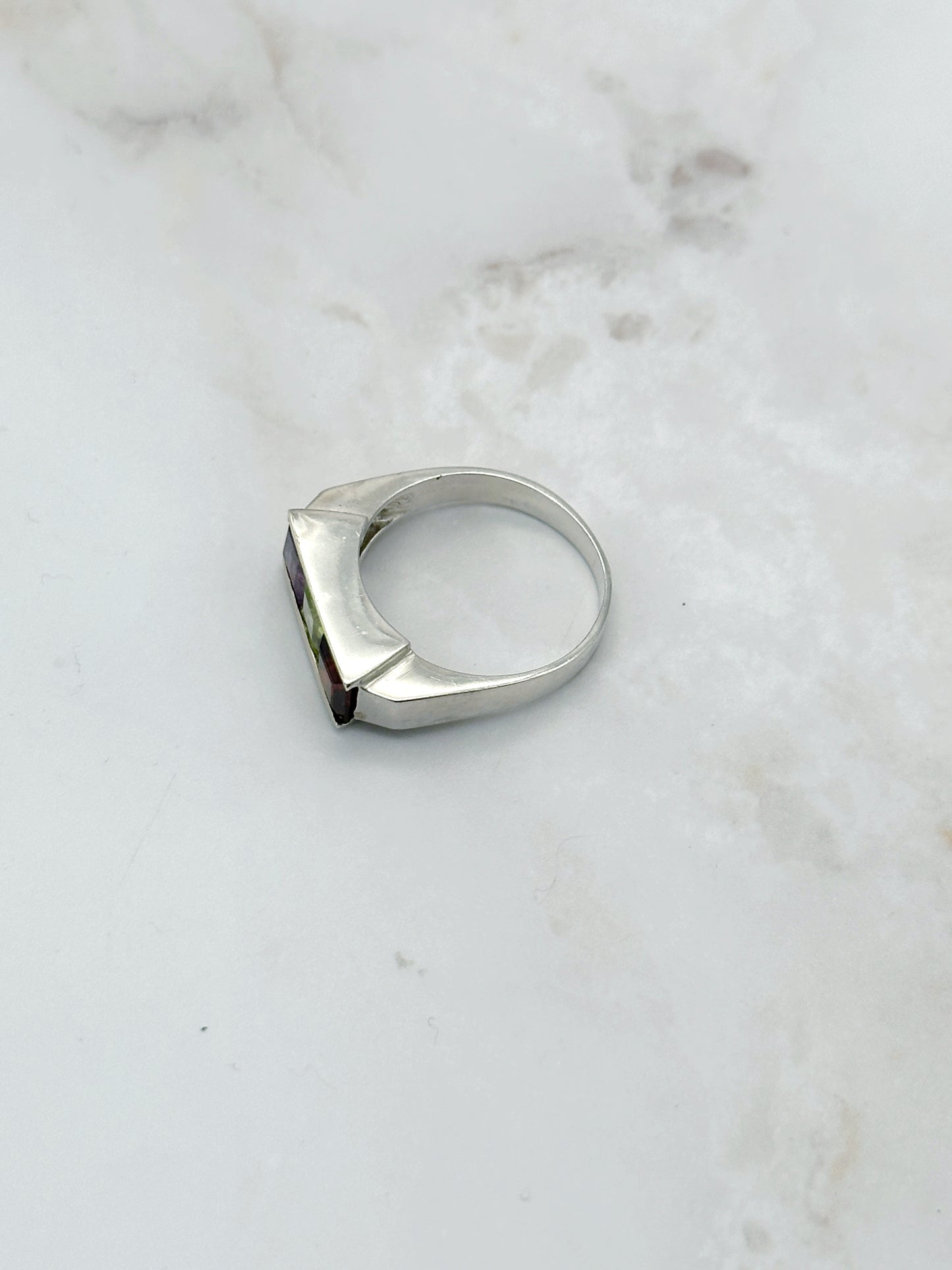 Farbenfroher Vintage Silber Ring