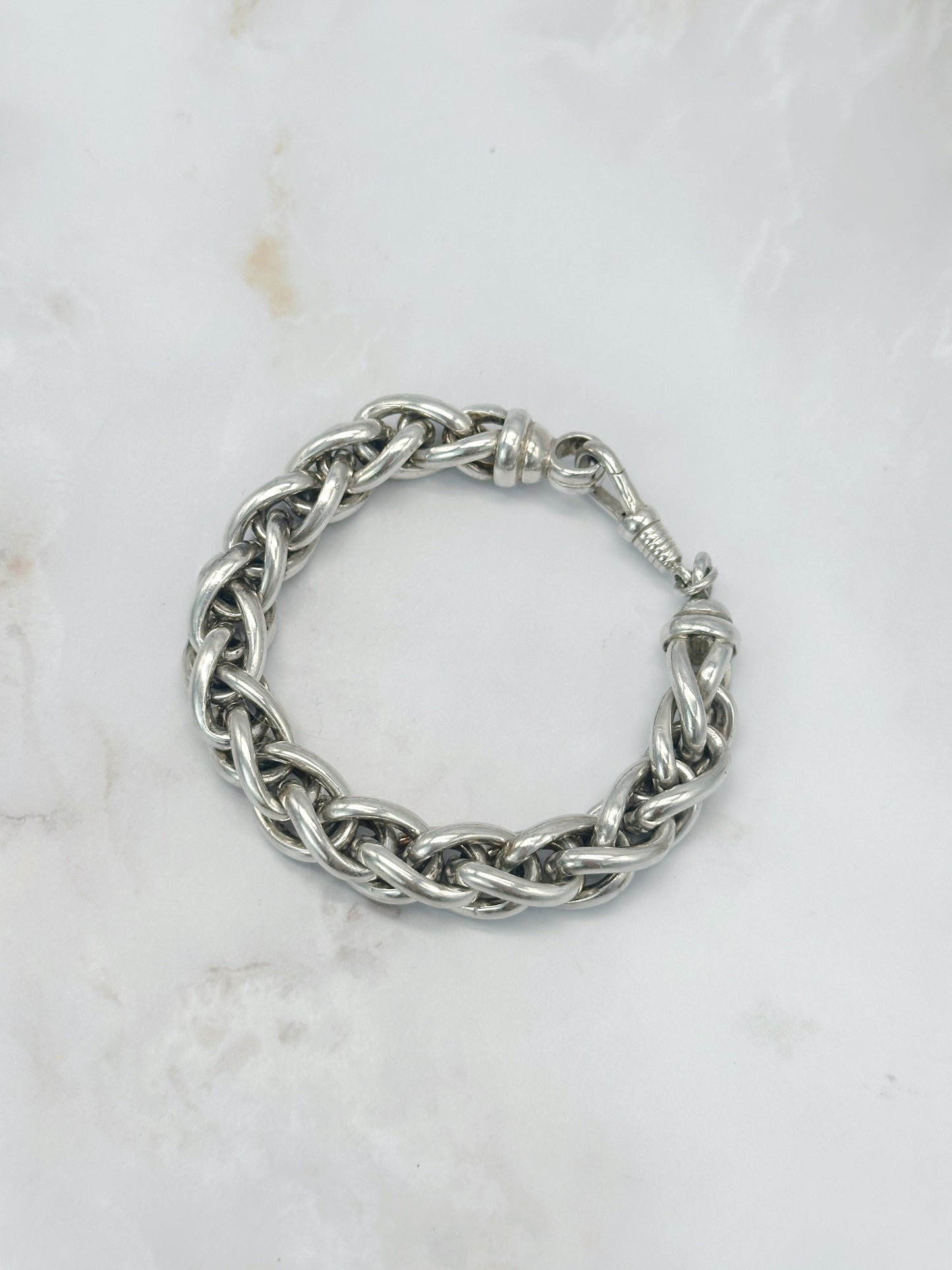 Vintage Gliederarmband 935 Silber