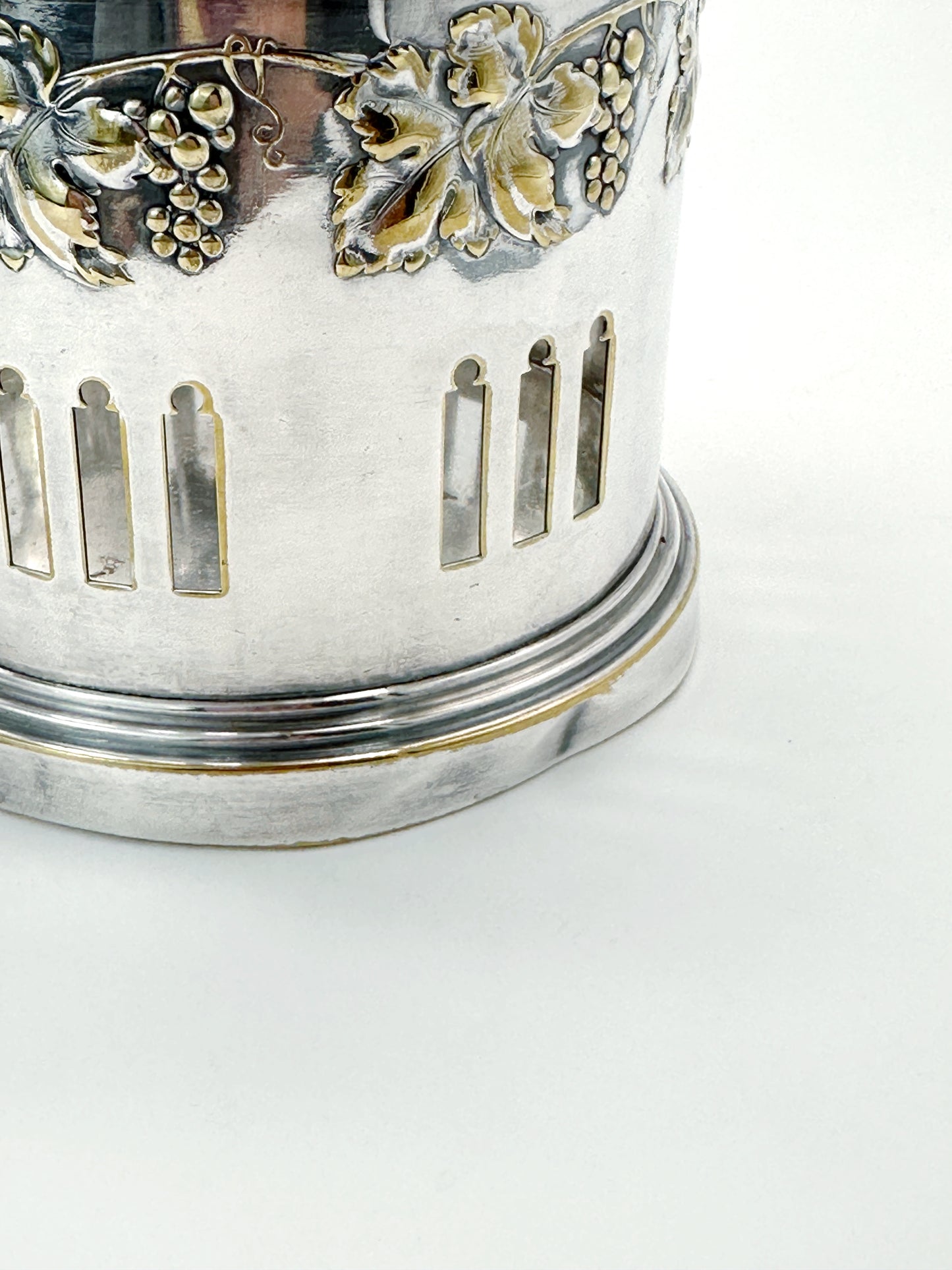 Jugendstil Flaschenhalter Engelbert Kayser Versilbert