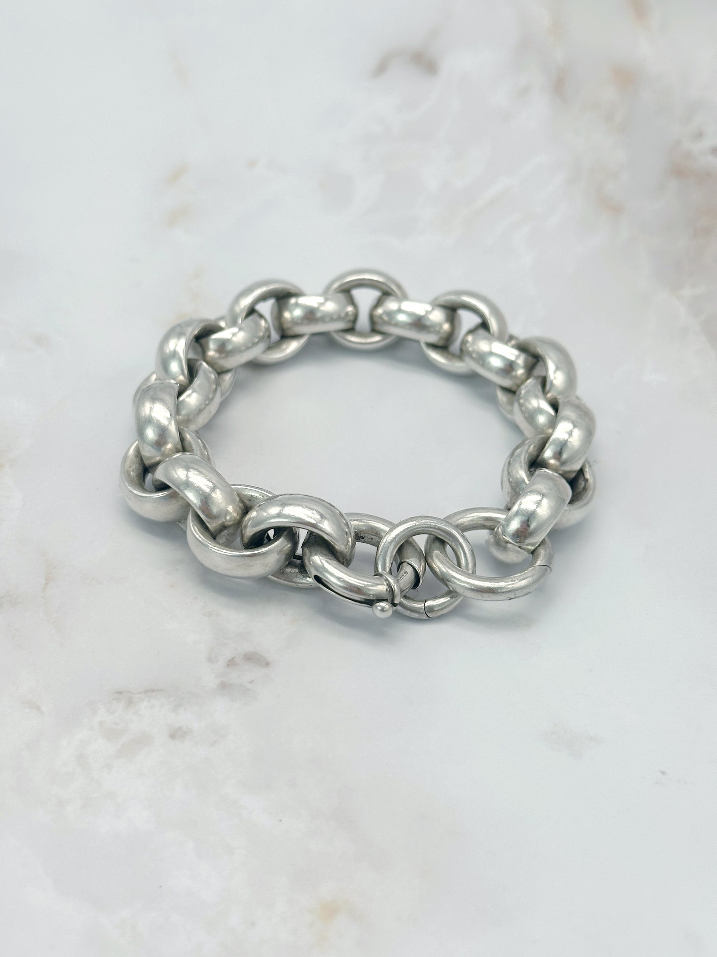 Massives Vintage Armband aus Silber