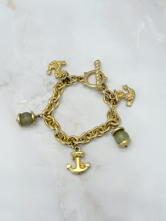 Französisches Vintage Armband Cyrillus Anker Motiv