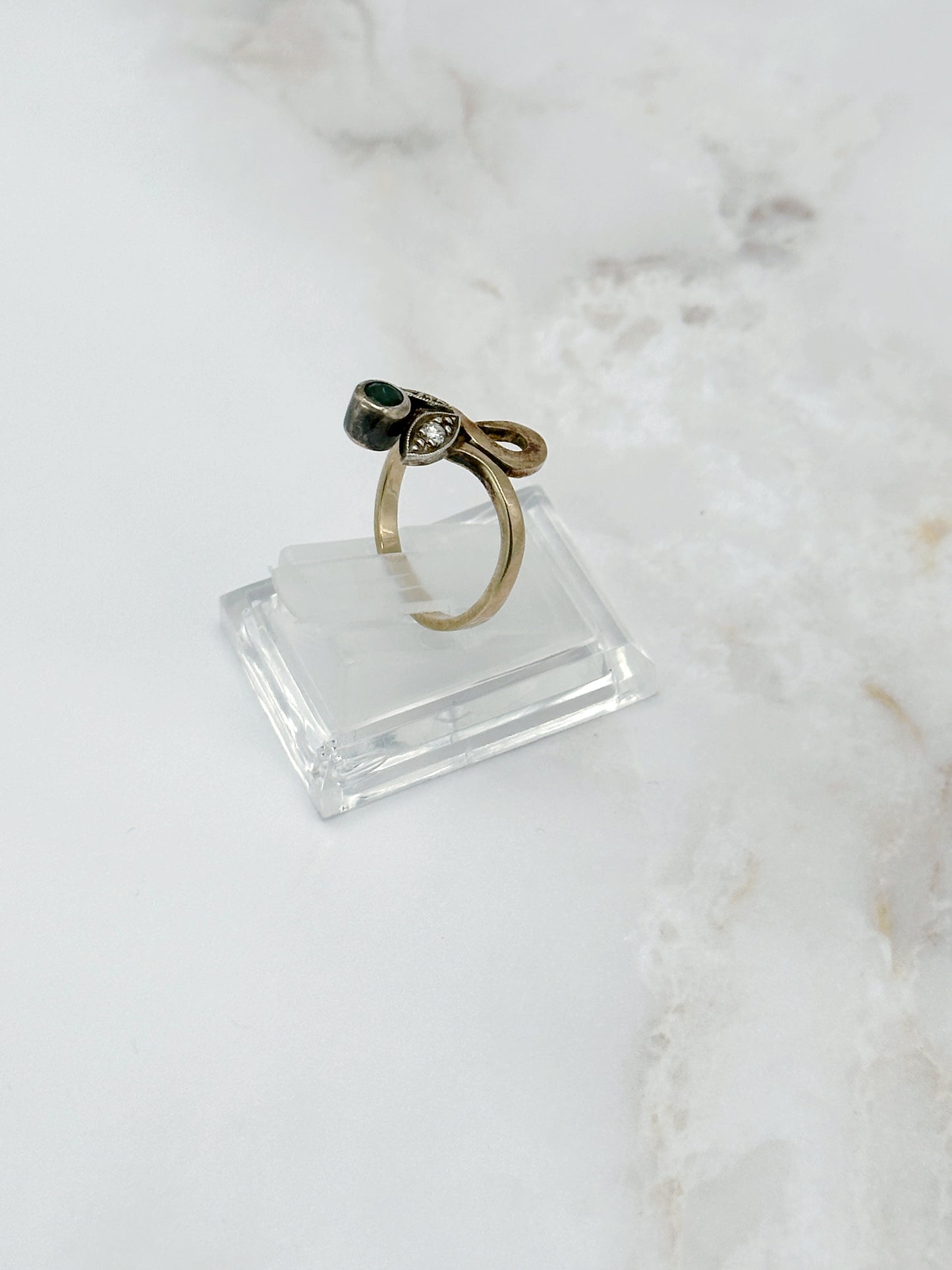 Vintage Ring mit Smaragd