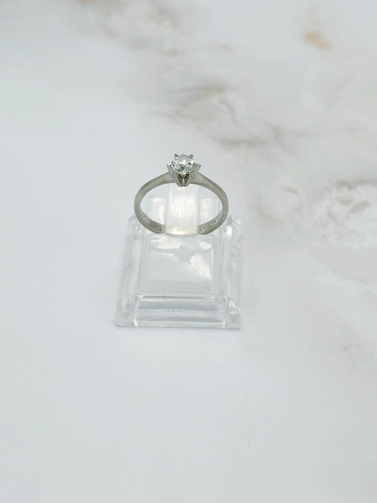 Vintage Solität Ring mit Altschliffdiamant