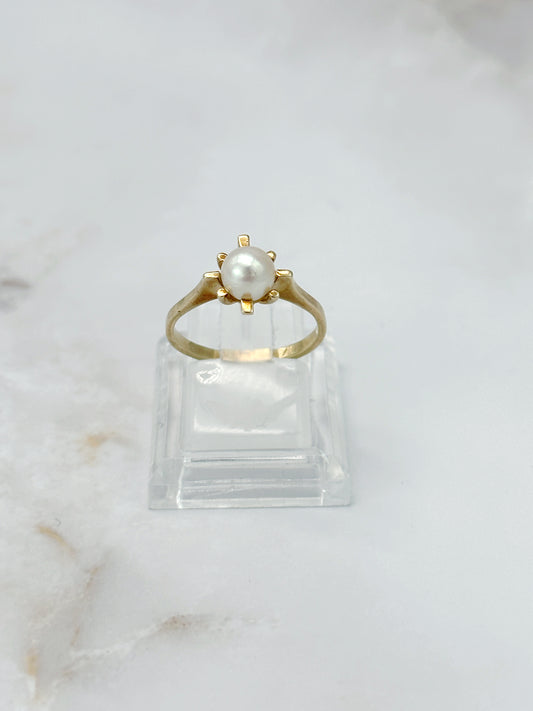 Vintage Ring mit Zuchtperle