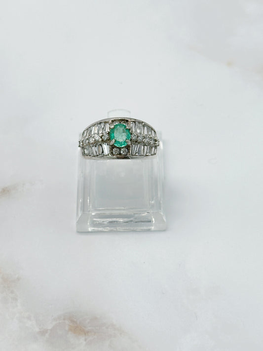 Vintage Ring mit Smaragd