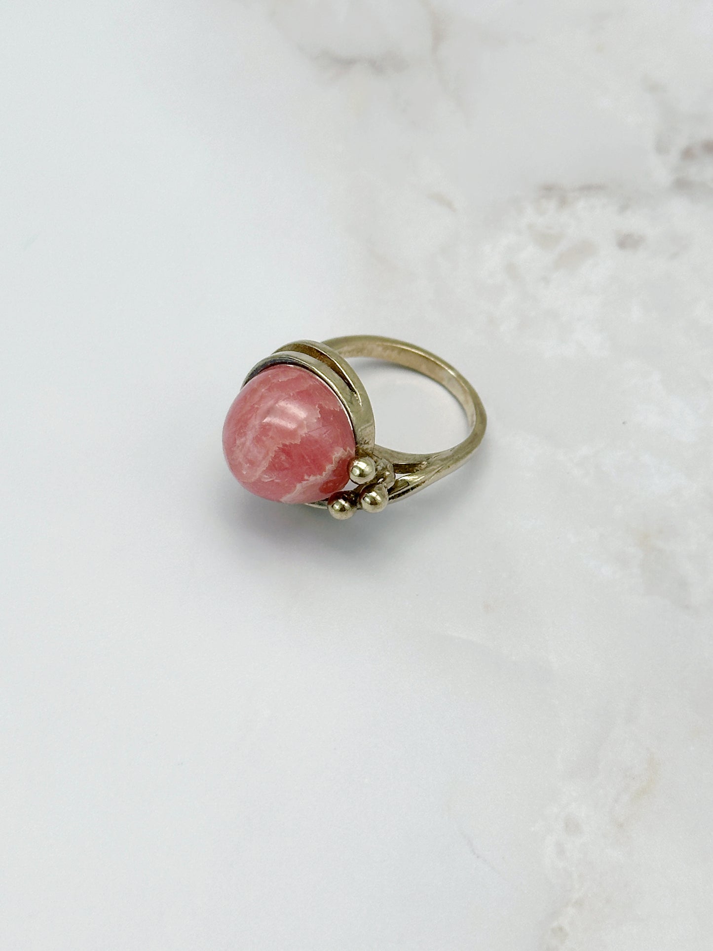 Vintage Ring mit Rodochrosit