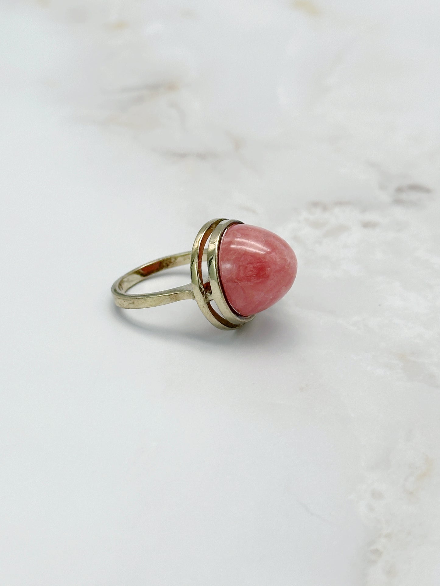 Vintage Ring mit Rodochrosit