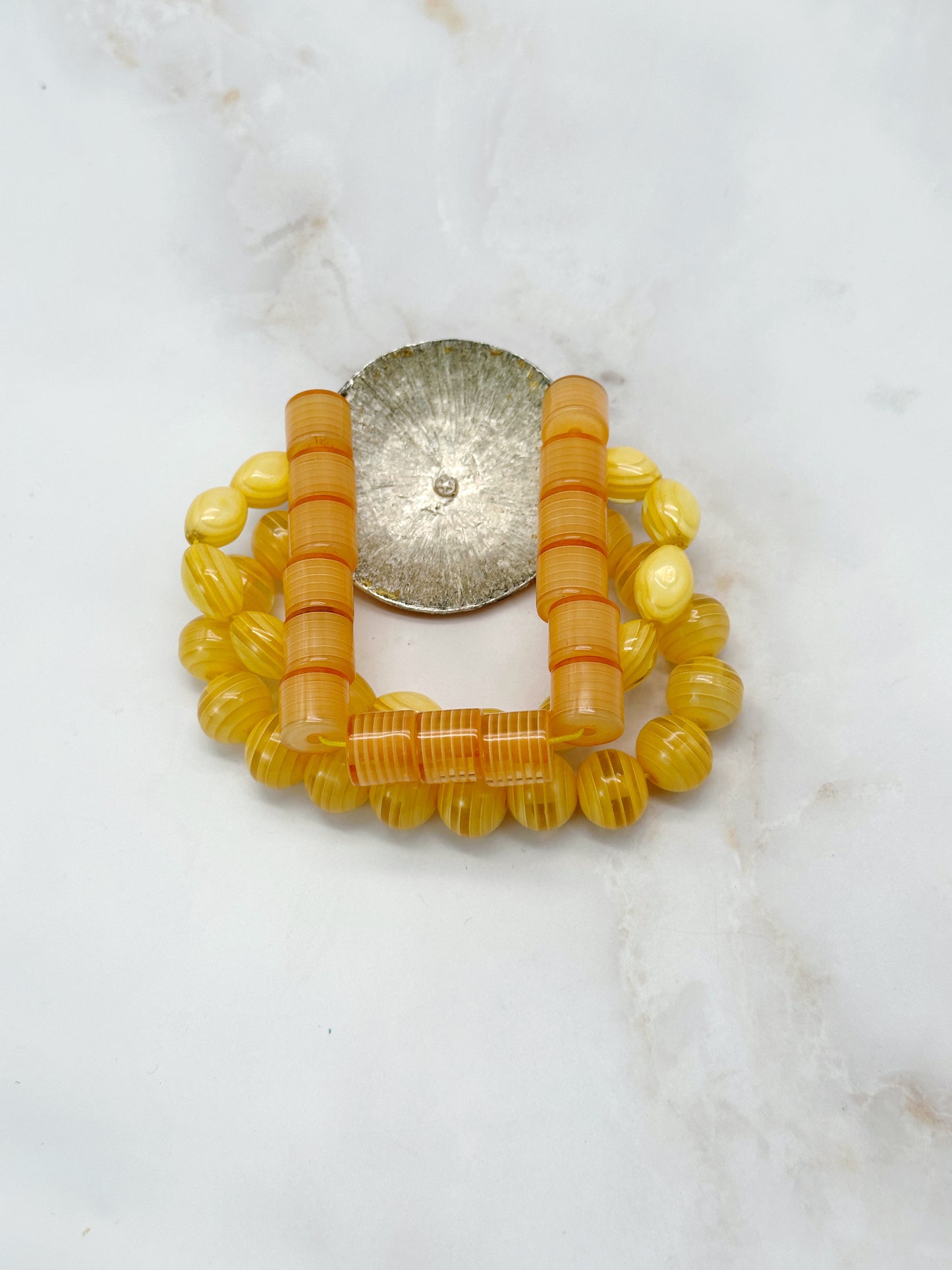 Vintage Armband Perlen Blume