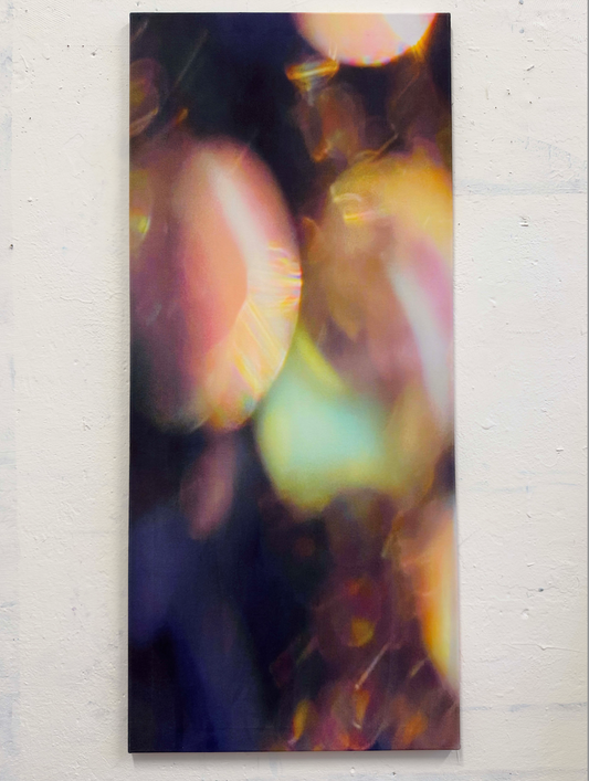 Amelie Goetzl, aus der 12-teiligen Serie: SEQUENZEN, 2024, Nr. X, Fotografie digital gedruckt auf Samtstoff, 125 cm x 55 cm