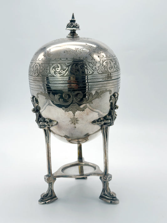 Charmanter Antiker Eierwärmer – Versilbert, um 1920