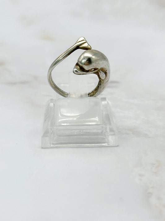 Silber Ring mit Delfin Motiv