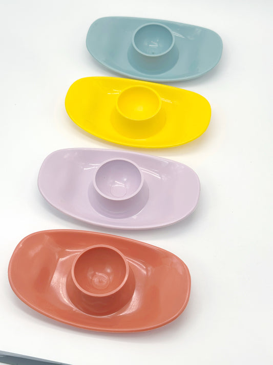 Stapelbare Eierbecher im 4er-Set, ca. 1970