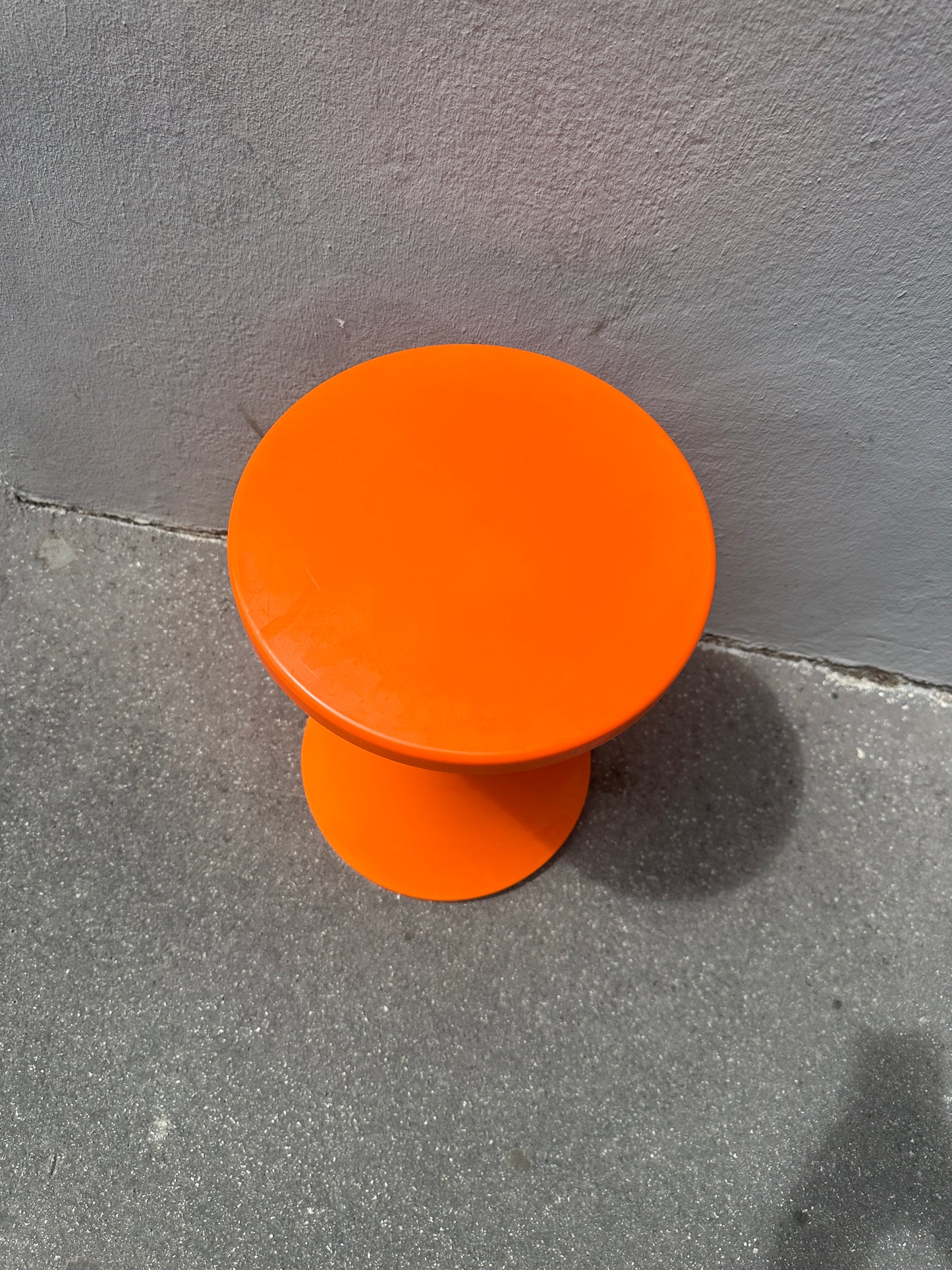 Vintage Hocker Orange 70er Jahre Space Age