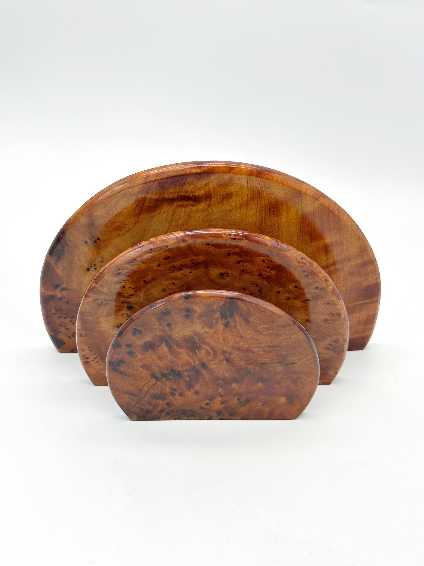 Art Déco Schreibtischorganizer Holz